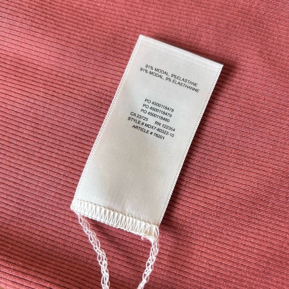 WILFRED Fortune Stretch Ribbed Mini Dress Clay - Picture 9 of 9